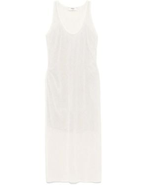 Fendi Ärmelloses Midikleid - Weiß
