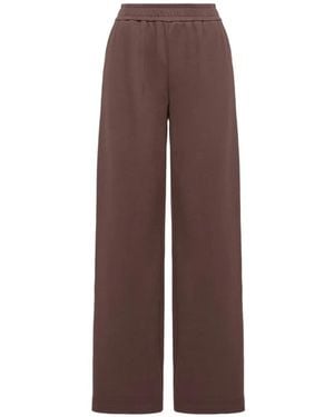 Moncler Pantalon De Jogging À Logo En Coton Mélangé - Purple