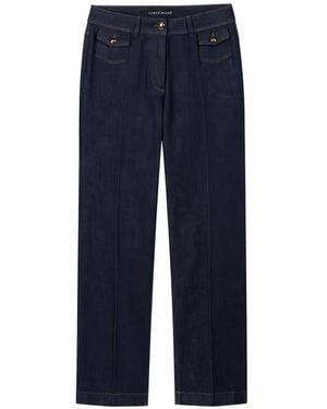 Luisa Cerano Authentic Straight Leg Denim Jeans - Blue