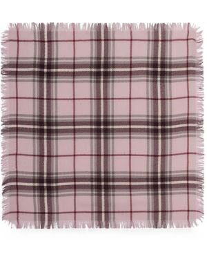 Bompard Pañuelo A Cuadros Tartán Con Flecos - Rosa