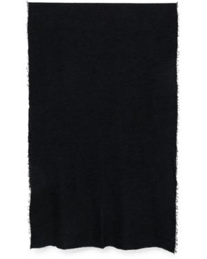 Faliero Sarti Checked Fringed Scarf - Blue