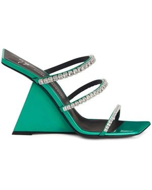 Giuseppe Zanotti Clarence 105mm サンダル - グリーン