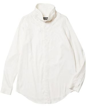 Julius Volcano Neck Shirt - White