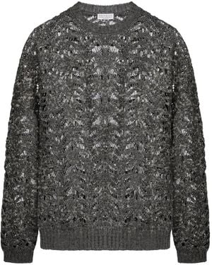 Brunello Cucinelli リネン プルオーバー - グレー
