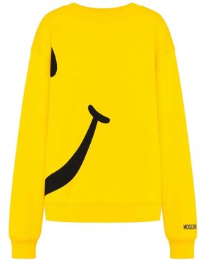 Moschino X Smiley Smiley-Print Sweatshirt - Yellow