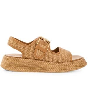 Tod's Raffia Platform Sandals - Multicolor