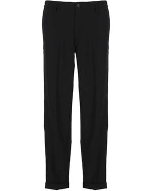 Re-hash Pantalon Droit À Chevilles Resserrées - Noir