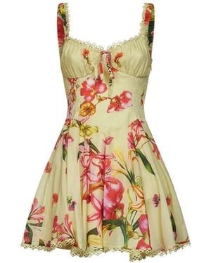 Charo Ruiz Mini Dress Bora Cotton - White