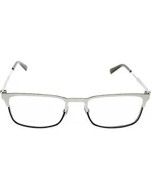 Gucci Rectangle-Frame Glasses - Natural