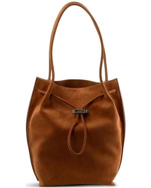 BY FAR Kayla Suede Tote Bag - Brown