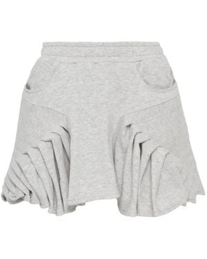 BONBOM Lantern Mini Skirt - White