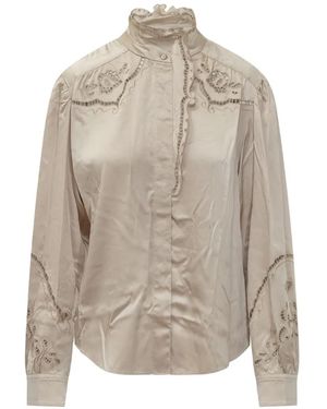 Isabel Marant Ejali Silk Blouse - White