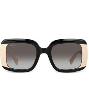 Lancel Lunettes De Soleil Swann À Monture Géométrique - Black