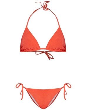 Balmain Bikini Mit Schleifenverschluss - Rot