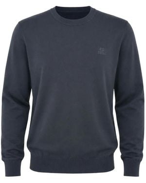 DIESEL Trui Met Logoprint - Blauw