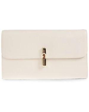 Furla Bolso De Mano Iride De Piel Con Broche Del Logo - Neutro