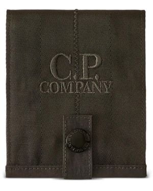C.P. Company Logo-Embroidered Wallet - Green