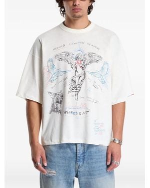 Represent Heavier Than The Heavens Graphic-Print T-Shirt - White