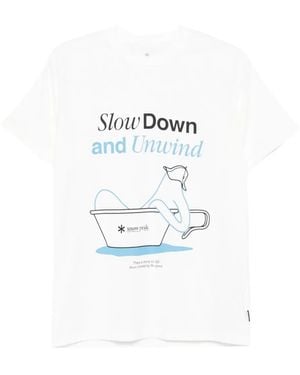 Snow Peak Camiseta De Manga Corta - Blanco