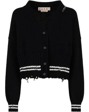 Marni Vネック カーディガン - ブラック
