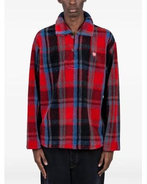 Human Made Plaid Sweatshirt - Red