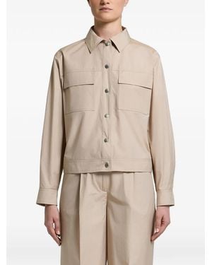 Peserico Flap-Pocket Lightweight Jacket - Natural