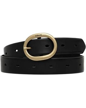 Levi's Ceinture À Boucle Ovale - Black