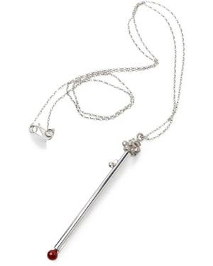 Beatriz Palacios Cocktail Stirrer Necklace - White