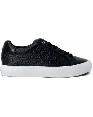 Calvin Klein Emory Embossed-Logo Sneakers - Black