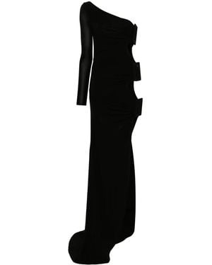 GIUSEPPE DI MORABITO Vestido largo con abertura - Negro