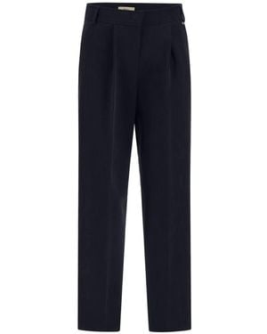 Herno Crepe Twill Trousers - Blue