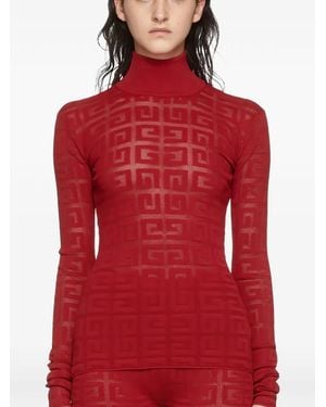 Givenchy 4G Lace Sweater - Red
