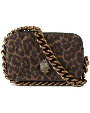 Kurt Geiger Sac À Bandoulière À Imprimé Léopard - Brown