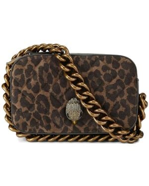 Kurt Geiger Umhängetasche mit Leoparden-Print - Braun