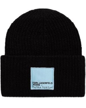 KARL LAGERFELD X Pietro Terzini Berretto Con Applicazione Logo - Nero