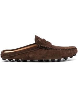 Tod's Gommino Bubble Mules Aus Wildleder - Braun