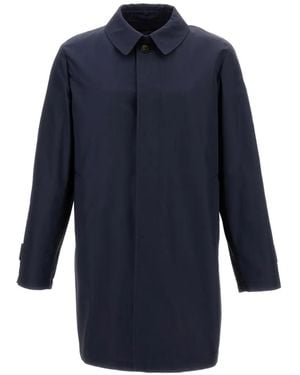 L'IMPERMEABILE Button-Fastening Raincoat - Blue
