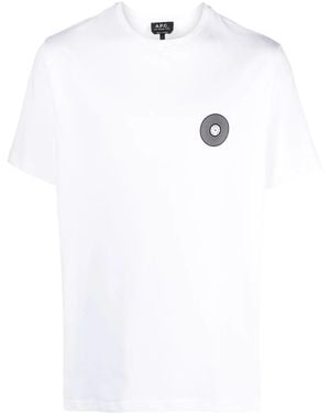 A.P.C. T-Shirt Mit Grafischem Print - Weiß