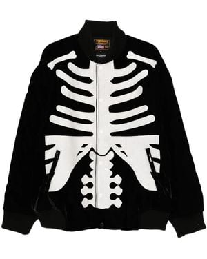 Mastermind Japan Embroidered Bomber Jacket - Black