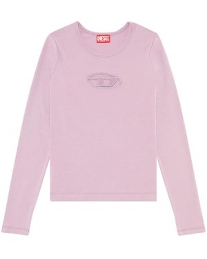 DIESEL T-Angie-Ls Jersey T-Shirt - Pink