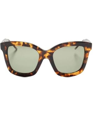 Thom Browne Butterfly-Frame Sunglasses - Brown