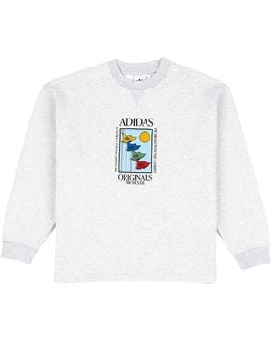 adidas Olympic Crew Long-Sleeve Tee - White