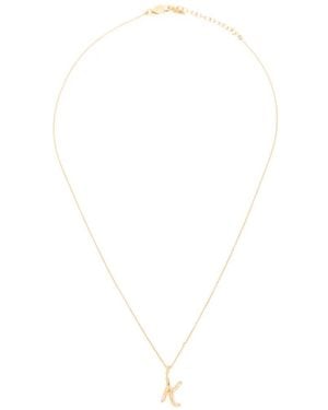 Missoma Collier Curly Molten Initial - White