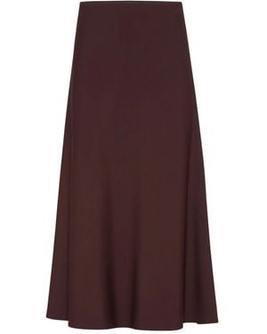 Brunello Cucinelli A-Line Midi Skirt - Purple