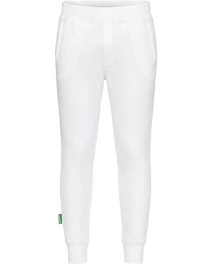 DSquared² Logo-Print Brushed Track Trousers - White