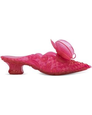 Y. Project X Melissa Floral-Appliqué Mules - Pink