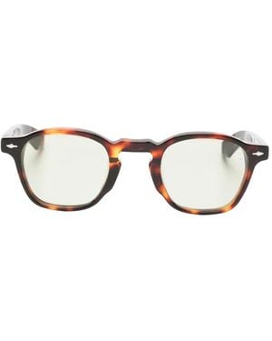 Jacques Marie Mage Zephirin Geometric-Frame Sunglasses - Brown