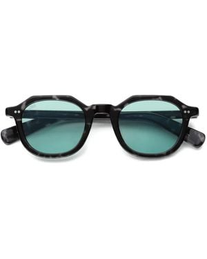 AKILA Eira Geometric-Frame Sunglasses - Green