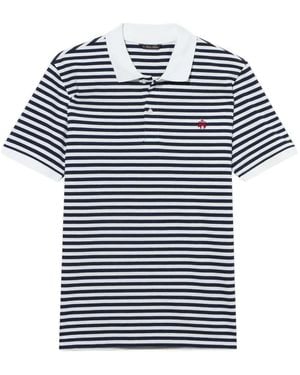 Brooks Brothers Awning Striped Cotton Polo Shirt - Blue
