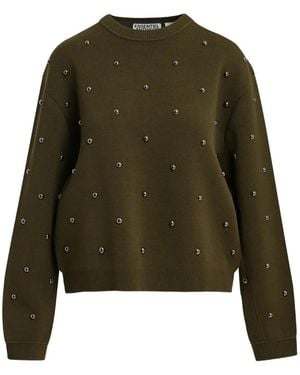 Essentiel Antwerp Klou Pullover Mit Nieten - Grün